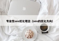 专业性seo优化理念（seo的优化方向）